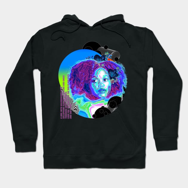 Kaleidoscope Girl Hoodie by flotantte